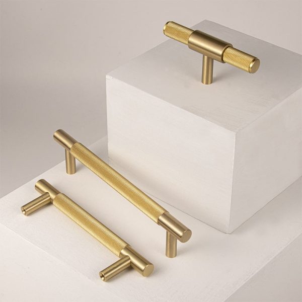 Solid Brass Knurled Handles