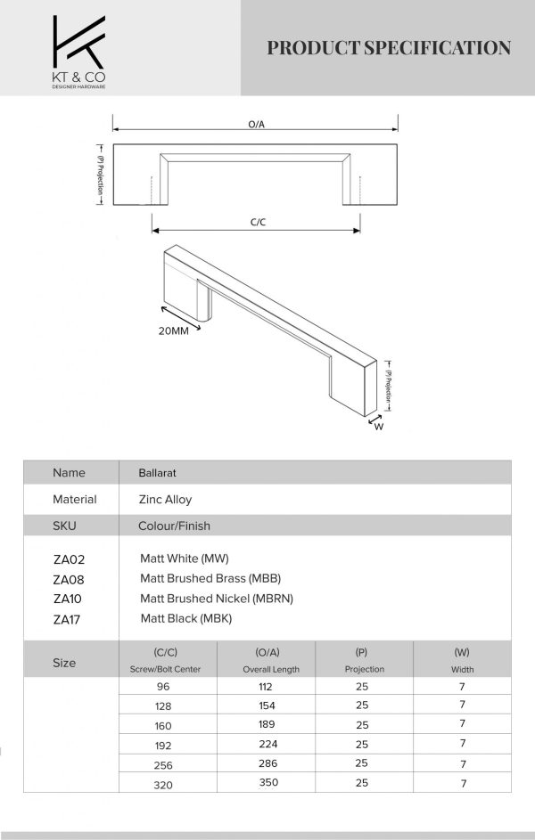 Handle Product Specification